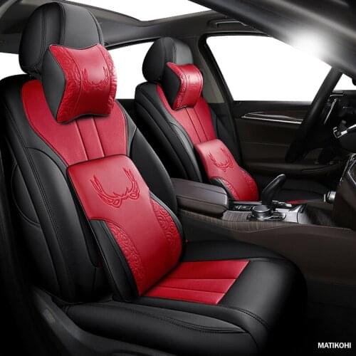 MATIKOHI Custom Leather car seat cover For Maserati Quattroporte Luxgen 7 SUV 5 3 MASTER CEO 7 MPV 6 SUV U5 SUV Automobiles