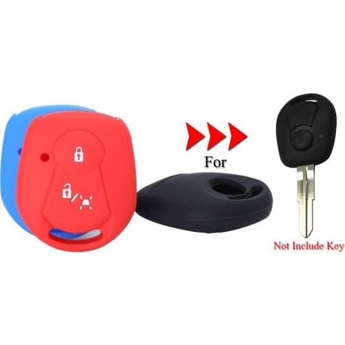 Kutery Silicone Rubber Car Key Cover Case For Ssangyong Actyon Kyron Rexton Remote Key Shell Protecor 2Buttons Replacement