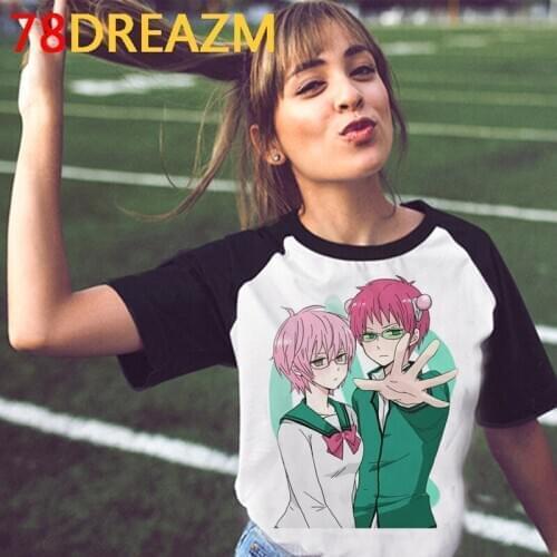 2021 Hot Anime Shirt Women Kawaii Summer Tops Violet Evergarden Graphic Tees Cartoon Saiki K Funny T-shirt Unisex T Shirt Female
