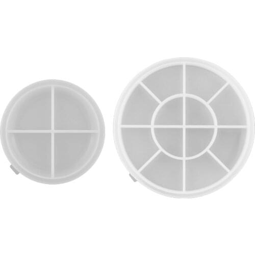 Reusable silicone round molds, coaster molds, resin craft molds for epoxy molds