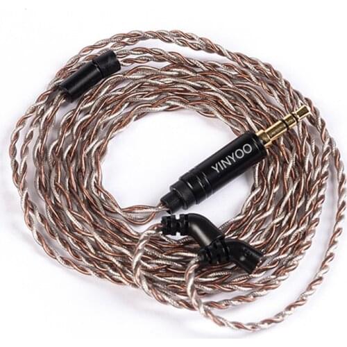 Ugraded Audio Cable for Blon bl-03 Headphone Replacement High-end Silver-plated Copper Wire Cords 1.2m