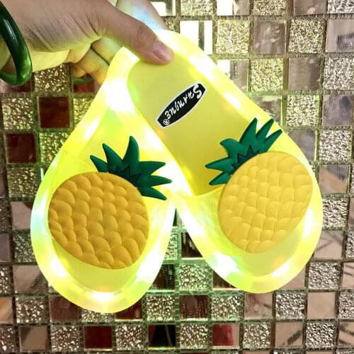 NEW Boy Girl Slippers Children Party Shoes Baby Bathroom Birthday Kids Princess Light Up Dance Shoes