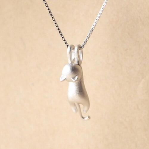 New Fashion Pendants Without Chain Silver Cat Pendants Fine Jewelry Colar De Plata