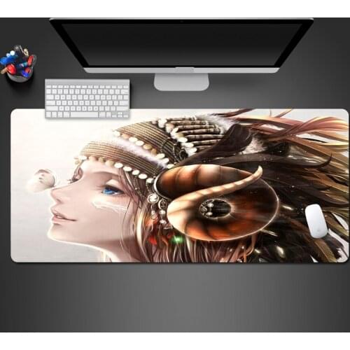 Personality Girl Animation Mouse Pad Cool Fashion Abstract Anti-Skid Game Speed Large Competition Pad Best-Selling Rubber Mats