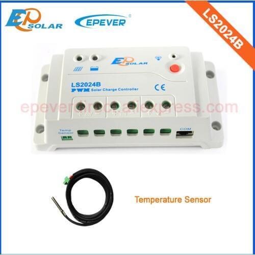 Portable micro home use solar system controller LS2024B with tempreature sensor 12v 24v auto work