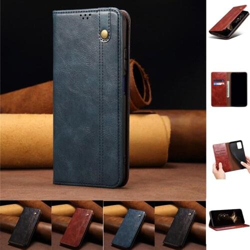 Luxury PU Leather Magnetic Stand Flip Phone Case For OPPO Realme C21 C20 C11 2021 C17 V15 V13 5G V5 Cover Casing