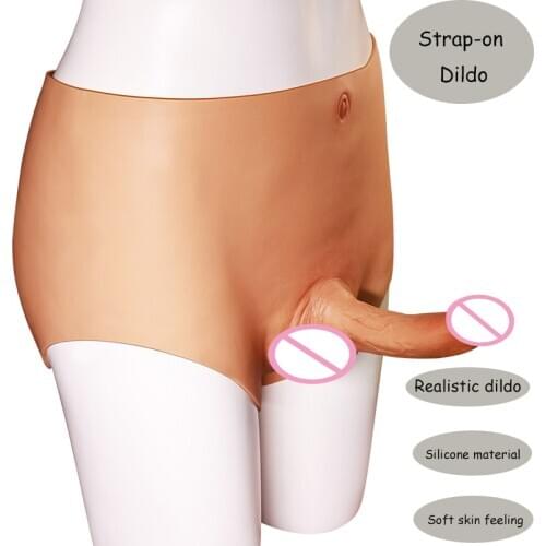 Super Long Dildo Pants Silicone Penis Panties For Lesbian Strapon Dildo Sex Toys For Woman Masturbation Device Realistic Dido