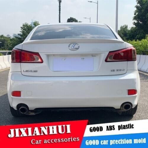 For Lexus IS250 Spoiler 2006-2012 Lexus IS300 IS350 YCk Spoiler ABS plastic Material Car Rear Wing Color Rear Spoiler