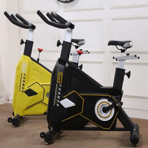 Commercial Fitness Gym Use Red Yellow Black Indoor Cycling Bikes