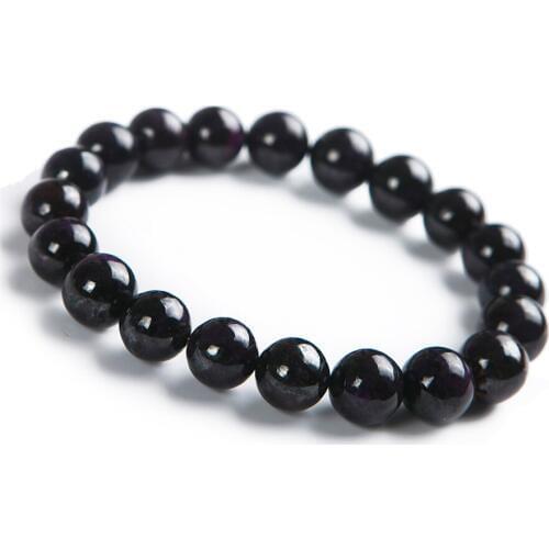 10mm Natural Genuine Purple Sugilite Gem Stone Crystal Round Beads Stretch Charm Bracelets For Women