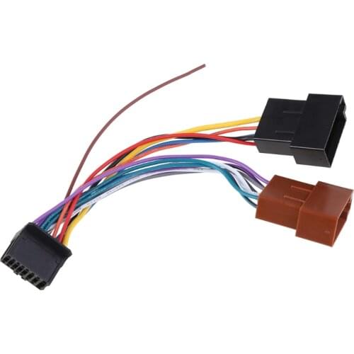 1 Pc 16 Pin Car Tail Line Stereo Radio Player ISO Wiring Harness Connector Audio Cable For Pioneer 2003 Vehicle Car Accessories