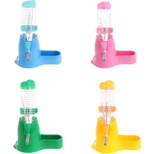 3 in 1 Hamster Rest Dispenser Base Hut Food Water Bottle Holder Small Pet Nest