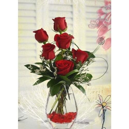 Diamond painting cross stitch crystal embroidery,diamond embroidery flowers,rose,diy 5d diamond painting