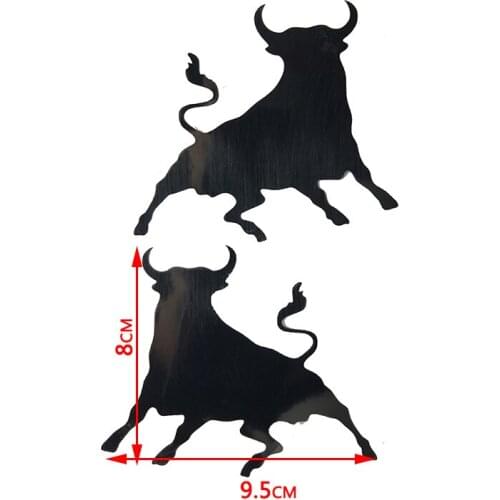Car decal 1 pair of bull decal Spanish bull vinyl decal car decorative rear view mirror bumper sticker accessories diesel
