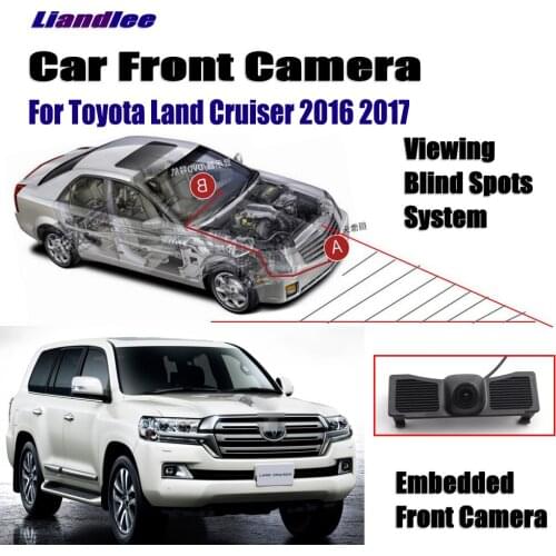 Car Front LOGO Grill Camera For Toyota Land Cruiser 2016 2017 Not Reverse Rearview Parking CAM Wide Angle