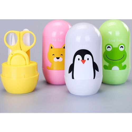 Newborn child safety scissors baby nail scissors anti-meat set baby nail clippers baby nail clippers