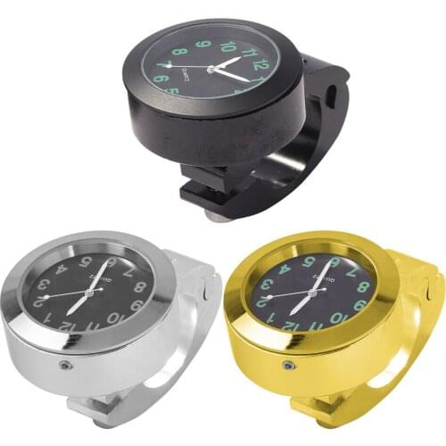 Universal Motorcycle Handlebar Watch Bike Hand Grip Bar Mount Dial Clock Waterproof for Scooter Bicycle Motor ATV