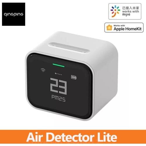 Qingping Air Detector lite Retina Touch IPS Screen Touch Operation pm2.5 Air Monitor work with Mihome APP Control