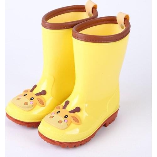 Childrens Rain Shoes Cartoon Boys and Girls Childrens Rubber Shoes Rain Shoes Childrens Water Shoes