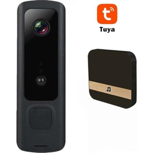 Tuya 720P HD Video Doorbell Camera WiFi Wireless Doorbell Smart Home Door Bell Camera Outdoor Mini Video Intercom Two Way Audio