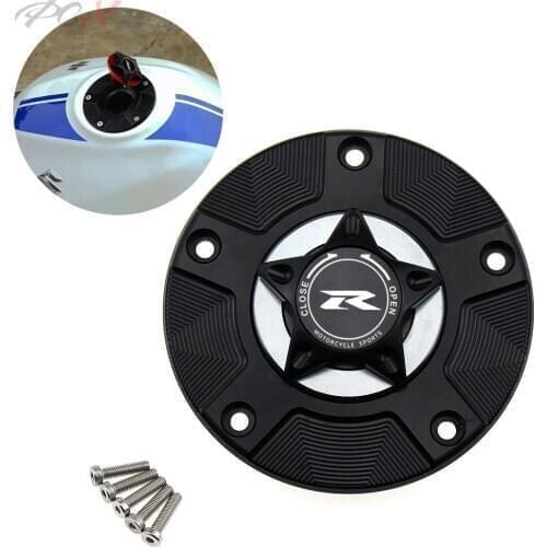Gas Fuel Tank Cap for GSXR 600/750 GSXR600 GSXR750 06-19, GSX-R 1000 03-04/09-19 Motorcycle CNC Quick Release Cover