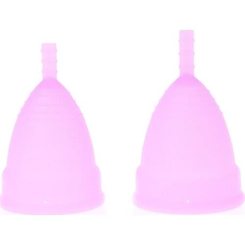 Soft Reusable Silicone Health Menstrual Period Cup For Women Size L/S New