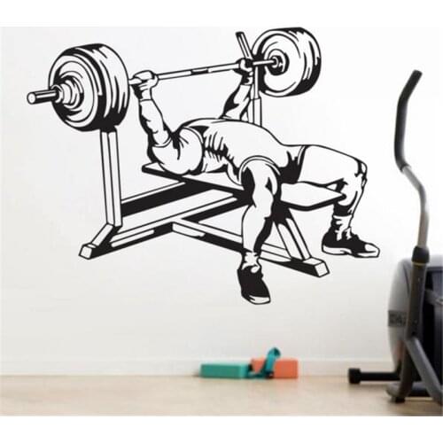 Gym Sticker Wall Decoration Fitness Decal Bodybuilding Posters Removable P467