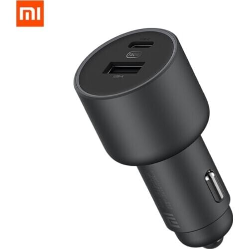 Original Xiaomi Mi Car Fast Charger 1A 1C USB-C 100W Max Quick Car Charger For iPhone Samsung Huawei Redmi Mobile Phone