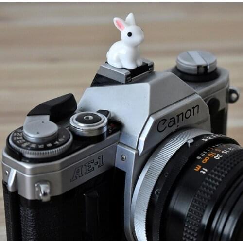 Original Cute White Rabbit DSLR HotShoe Cover Protector 3D Cartoon Animal Camera Hot Shoe Dustproof Cap for DSLR SLR Camera