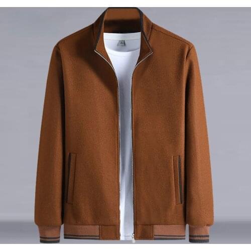 2021 Autumn Winter Casual Solid Fashion Slim Bomber Thick Warm Jacket Men Overcoat New Jackets Mens Jacket Plus Size M-5XL Top