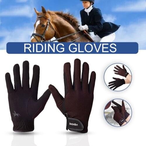 Horse Riding Gloves Adjustable Breathable Equestrian Gloves For Horse Riding Outdoor Activities S55