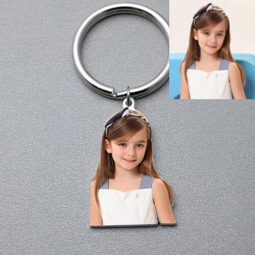 Custom Photo Keychain,Personalsed Picture Keyring,Photo Key Chain,Photo Pendant Charm Key Holder Keychain,Gift for Dad,Mom