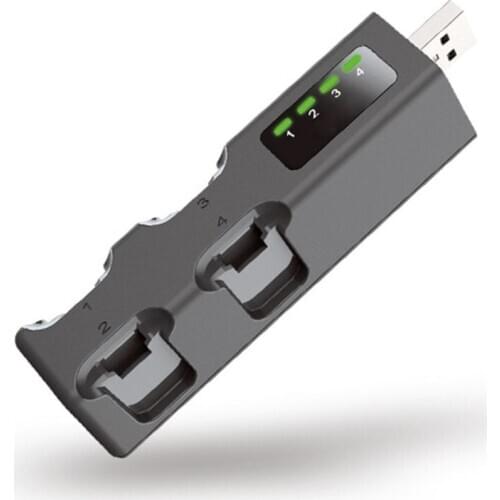 Portable USB Hub Wireless Charger Four Charging Station for NS Switch JoyCon R91A