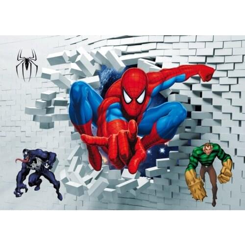 Disney Background Cloth Spiderman kids Birthday Party Decoration Theme Supplies Arrangement Stand Photo Booth Backdrop Cloth