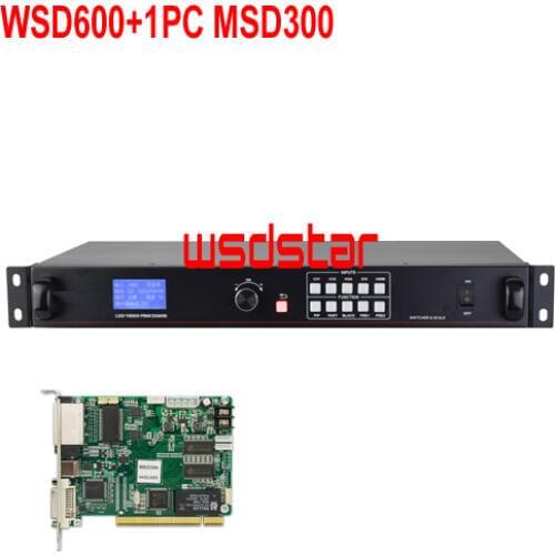 WsdStar WSD600+1PC MSD300 LED Video Processor HDMI-compatible/DVI/VGA/CVBS Support PIP & POP Special Offer