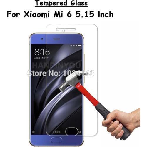 For Xiaomi Mi 6 Mi6 M6 5.15" Clear Tempered Glass Screen Protector Ultra Thin Explosion-proof Protective Film + Cleaning Kit