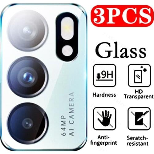 3pcs Screen Camera Protector Tempered Glass for OPPO Reno 6 Pro + 5G Protective Lens for Oppo Reno6 6Pro+ Reno6pro Reno 5 Film