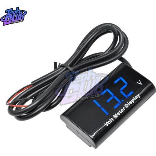 0.56 Inch Mini Digital LED Voltmeter DC 8-18V IPX6 Waterproof Voltage meter Volt tester 5V 12V for Auto car Electric motorcyc