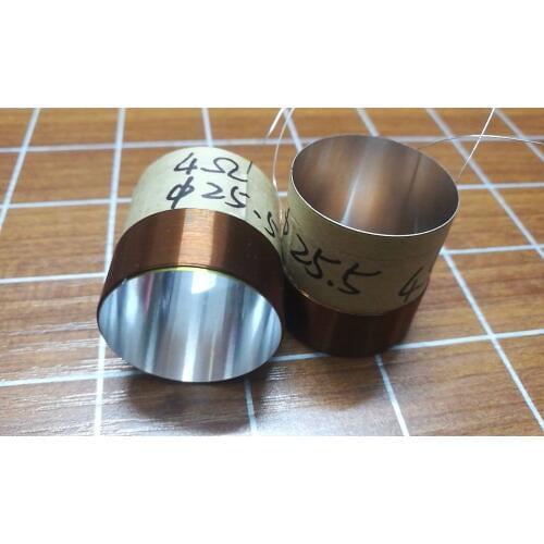 1 pcs ID: 25.4mm 1" horn voice coil woofer bass speaker 2 layer 4 ohm