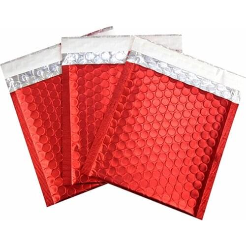 50 red bubble envelopes / rose red bubble envelopes for gift wrapping, wedding gift bags and mailing envelopes