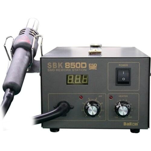 550W Digital Display Hot Air Gun Desoldering Station Air Pump Desoldering Station Anti-static Rework Station 850D SBK850D