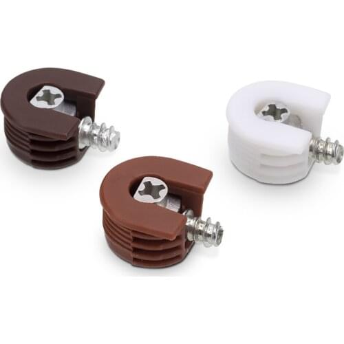 8pcs 3 in 1 Bracket Pin Pegs Plank Desk Cabinet Wardrobe Shelf Support Holder Floating Shelf Brackets Furniture Cam Connector