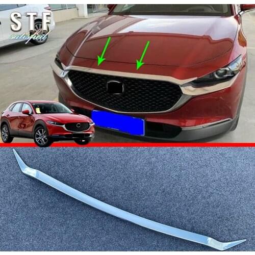ABS Chrome Front Grille Around Hood Trim For Mazda Cx-30 Cx30 2020 2021