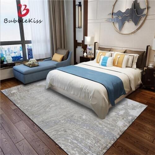 Bubble Kiss European Style Abstract Cement Gray Carpets For Living Room Non-slip Bedroom Decor Home Rugs Anti-wrinkle Floor Mat