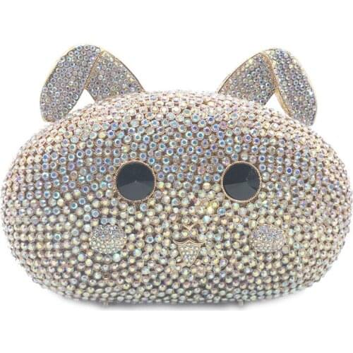 Free Shipping Evening Clutches For Wedding And Party AB Rinestone Diamond Women’s Dinner Clutch Prom Messenger Small Handbags