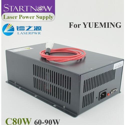 HY-C80 Co2 Laser Power Supply 60-90W High Voltage PSU Generator 110/220V Laser Source For Yueming CMA Co2 Laser Cutting Machine
