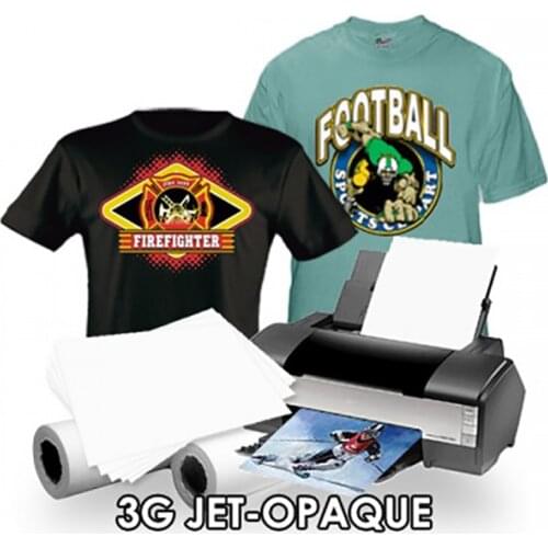 A4 Inkjet Heat Transfer Paper Sheet for Dark Fabric Neenah 3G Jet Opaque Custom Dark T-Shirt Iron On Transfer Printing Paper DIY