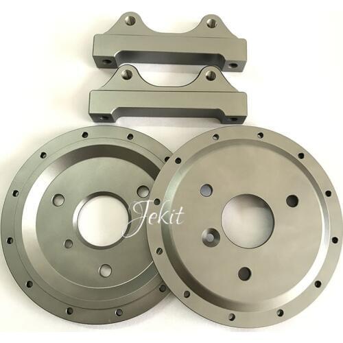 Center hat and bracket for W124 front brake caliper for JK9040 brake kit