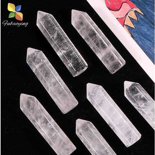 2pcs 48mm Trendy Natural Stone White Quartz Cone Cylinder Home Deco Healing Room Decoration Lucky For Gift Women