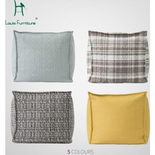 Louis Fashion Bean Bag Sofas Creative Square Simple Shoe Changing Tea Table Stool Bedroom Sitting Room Stool Fitting Room Pedal